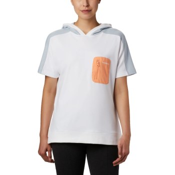 Columbia Park Short Sleeve, Sudaderas Con Capucha Blancos Grises Para Mujer | 042785-PCR